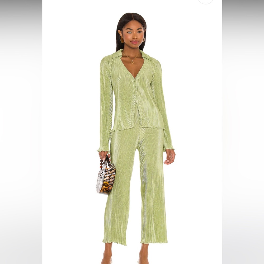 Song of Style Light Green Pants & Jumpsuit Set